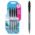 DŁUGOPISY ŻELOWE FLEXGRIP GEL CZARNY 4 NA BLISTRZE M 0,7 mm
