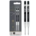 WKŁAD ŻELOWY (metalowe) PK REF GEL BALL M BLK BL2 CZARNY (M) - 2 szt. na blistrze