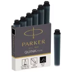 NABOJE Z ATRAMENTEM QUINK - MINI PK CART QINK SHRT BLACK BOX 6 CZARNY