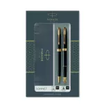 ZESTAW DUO SONNET BLACK GT (długopis + pióro wieczne)