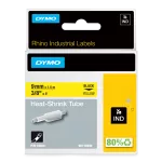 RHINO taśma/rurka termokurczliwa żółta 9 mm/1,5m: na kabel o Ǿ Min. 1.73mm – Max. 3.73mm (do opisywania kabli)