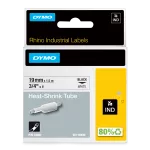 RHINO taśma/rurka termokurczliwa biała 19mm/1,5m: na kabel o Ǿ Min. 4.64mm – Max. 8.70mm (do opisywania kabli)