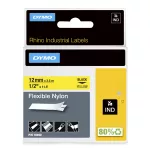 RHINO taśma nylonowa elastyczna - żółta 12 mm (do opisu kabli i przewodów)