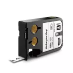 DYMO XTL taśma winylowa trwała (12 mm), Czarna na białym 7m długości