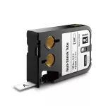 DYMO XTL 2,7m rurki termokurczliwej ciągłej (12 mm) na kabel o Ǿ Min. 2.6mm – Max. 7.6mm, Czarny na białym