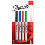 Sharpie Ultra Fine mix kolorów standardowych 4 szt. UF 0,5 mm