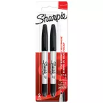 Sharpie Twin Tip czarny blister 2 szt. UF 0,5 / F1,0 mm