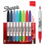 Zestaw Sharpie Twin Tip 8 szt. F 1,0 mm - UF 0,5 mm