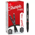 Sharpie S-GEL (korpus czarny) wkład czerwony, opakowanie 12szt. M 0,7 mm