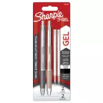 Sharpie S-GEL METAL (korpusy metaliczne złoty i srebrny) wkład czarny, na blistrze 2 szt. + 2 wkłady M 0,7 mm