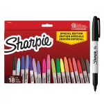 Zestaw Sharpie FUN 18 szt. nowość (opakowanie kartonowe, bez plastiku)  F 1,0 mm