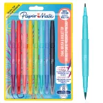 FLAMASTRY FLAIR DUAL MIX KOLORÓW OPAKOWANIE 12 SZT M 0,7mm oraz pędzelek
