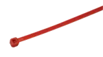 Opaska kablowa czerwona 200×3.6mm, D=2-50mm, PA6.6