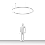 Geometric Ring LED 2100 220W 24200lm 840 OPAL Szary STD