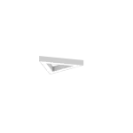 Geometric Triangle LED Mini 390mm 22W 2870lm 830 OPAL Szary