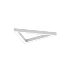 Geometric Triangle LED Mini 680mm Lite 26W 3470lm 840 OPAL Szary