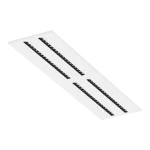 Parabolic Slim LED 2x 1200x300 37W 3080lm 840 mPARB Biały