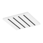 Parabolic Slim NT LED 4x 600x600 37W 2995lm 830 mPARB Biały