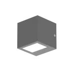 Cubic Q LED Wall GU10 OPAL Antracyt STD