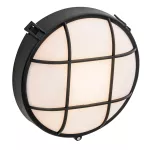 Ceiling fixture IP44 Fond Round E27 15W Black