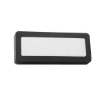 Wall fixture IP65 Kairo Diffuser Rectangular LED 5.4W SW 2700-3200-4000K ON-OFF Black 614