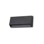 Wall fixture IP65 Kairo Opaque Rectangular Short LED 1.9W SW 2700-3200-4000K ON-OFF Black 225