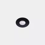 Downlight Play Flat Mini Round Fixed 1.5W LED warm-white 2700K CRI 92 7.2º Black IP54 124lm