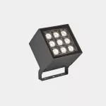 Spotlight IP66 Cube 9 LEDS LED 27W LED warm-white 2700K DALI-2 Brown 1966lm