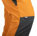 Spodnie robocze OUTDOOR, 4 way stretch, musztardowo-szare, rozmiar XS