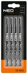 Marker budowlany, czarny, permanentny, wodoodporny, lakierowy, aluminiowy, 4 szt.