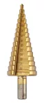 Wiertła stopniowe: 4-12, 4-20, 4-32 mm, TiN, zestaw 3 szt.