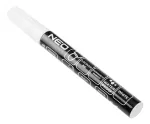 Marker budowlany, biały, permanentny, wodoodporny, lakierowy, aluminiowy, wielokrotność 12 szt.