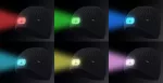 Czapka z latarką LED RGB, grafitowa