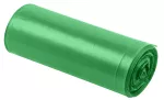 Worki na odpady 60 L, zielone z taśmą, 35 mic, 10 szt.