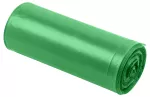 Worki na odpady 200 L, zielone z taśmą, 40 mic, 10 szt.