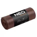 Worki na odpady 120 L, brązowe, 35 mic, 10 szt.
