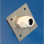 Przepust z dławikiem Pg13,5 dla przewodów okrągłych o średnicy od 6mm do 12mm.