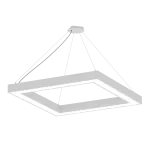 Geometric LED Zawieszenie centralne X4 okrąg Szary 5000mm