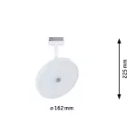 Reflektor na szynoprzewód URail HILDOR LED 3-STEP DIM 15W 850lm 3000K 230V biały RAL 9003 / metal