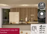 Reflektor na szynoprzewód URail HILDOR LED 3-STEP DIM 15W 850lm 4000K 230V biały RAL 9003 / metal