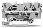 3-przewodowa złączka przelotowa 4 mm², szara 2004-1301