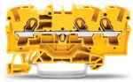 3-przewodowa złączka przelotowa 4 mm², żółta 2004-1306