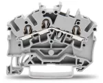 3-przewodowa złączka przelotowa 2,5 mm², szara 2002-6301