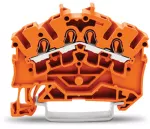 4-przewodowa złączka przelotowa 2,5 mm², pomarańczowa 2002-6402