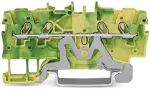 4-przewodowa złączka PE 1mm², żółto-zielona
