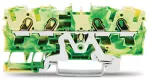 4-przewodowa złączka PE 4 mm², żółto-zielona 2004-1407