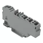 Złączka rozgałęźna z otworem montażowym 1 x 6 mm² / 6 x 1,5 mm², szara