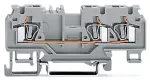 3-przewodowa złączka przelotowa 4 mm², szara 880-681/999-940