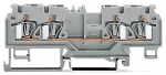 4-przewodowa złączka przelotowa 4 mm², szara 880-831/999-940
