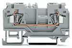 2-przewodowa złączka przelotowa 4 mm², szara 880-901/999-940